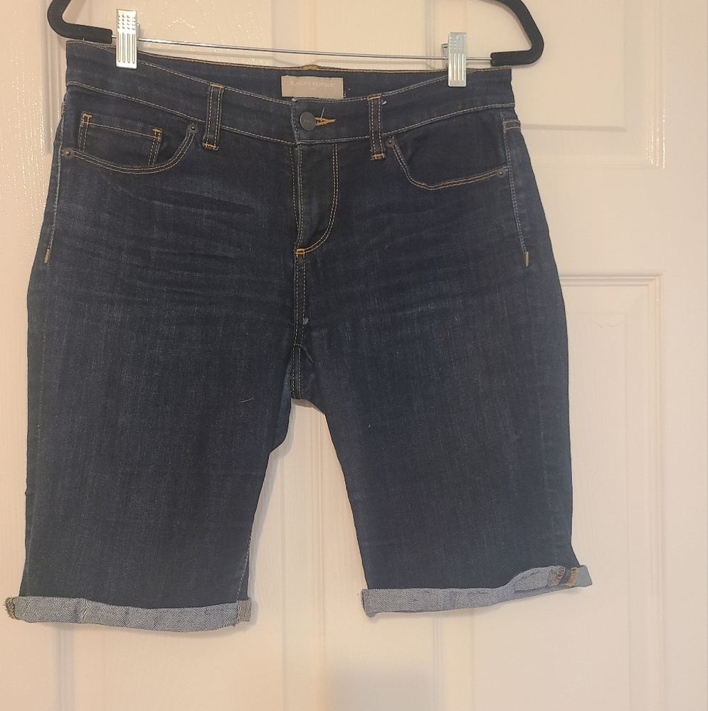 Banana Republic Dark Blue Denim Jean Shorts